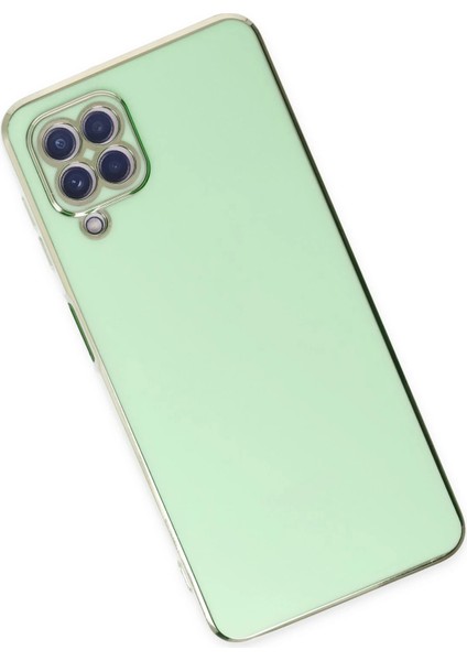 Samsung Galaxy A12 Kılıf Volet Silikon - Açık Yeşil Nrmsa modelleri
