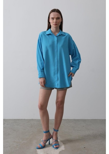 Uzun Kol Gömlek - Turkuaz modelleri