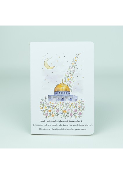 Çiçekli Aksa Mini Defter Çizgisiz