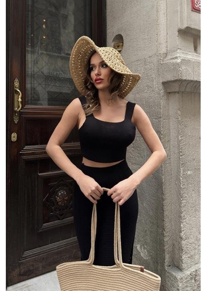 Merry Sırt Bağcıklı Crop Takım 9823 modelleri