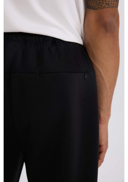 Fit Slim Fit Jogger Eşofman Altı Dar Kesim Skuba Dalgıç Kumaş Standart Paça Beli Bağcıklı Lastikli Paça Z9112AZ25SP