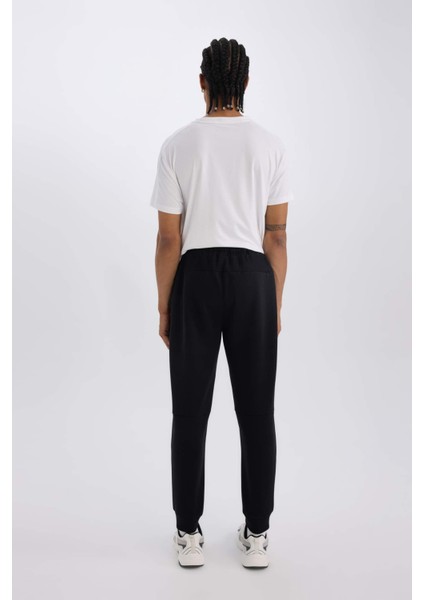 Fit Slim Fit Jogger Eşofman Altı Dar Kesim Skuba Dalgıç Kumaş Standart Paça Beli Bağcıklı Lastikli Paça Z9112AZ25SP
