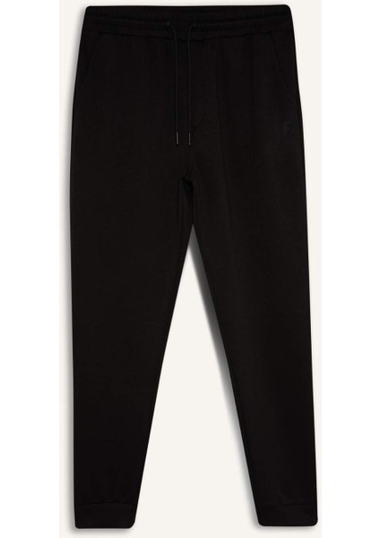 Fit Slim Fit Jogger Eşofman Altı Dar Kesim Skuba Dalgıç Kumaş Standart Paça Beli Bağcıklı Lastikli Paça Z9112AZ25SP