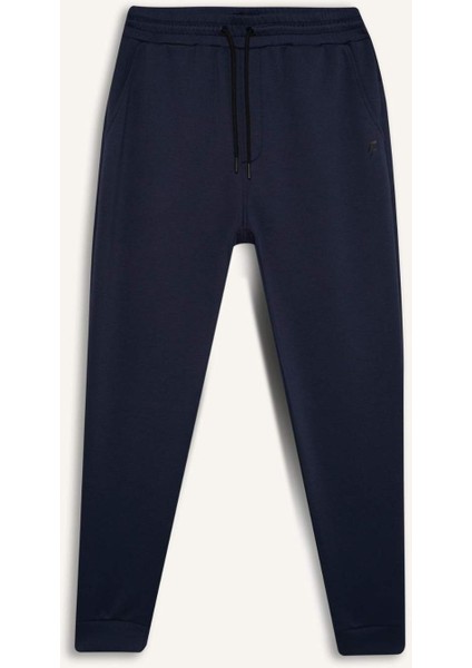 Fit Slim Fit Jogger Eşofman Altı Dar Kesim Skuba Dalgıç Kumaş Standart Paça Beli Bağcıklı Lastikli Paça Z9112AZ25SP