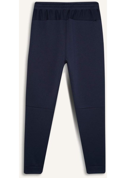 Fit Slim Fit Jogger Eşofman Altı Dar Kesim Skuba Dalgıç Kumaş Standart Paça Beli Bağcıklı Lastikli Paça Z9112AZ25SP