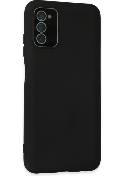 Samsung Galaxy A03S Kılıf Lansman Glass Kapak - Siyah - PHN4512-1270