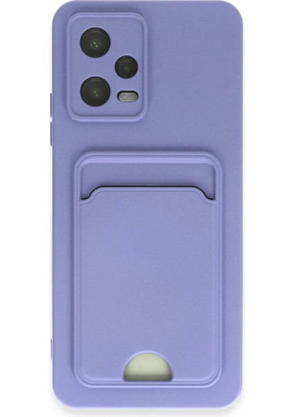 Xiaomi Redmi Note 12 4g Kılıf Kelvin Kartvizitli Silikon - Lila - PHN7532-9241