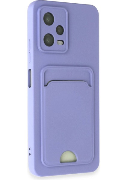 Xiaomi Redmi Note 12 4g Kılıf Kelvin Kartvizitli Silikon - Lila - PHN7532-9241