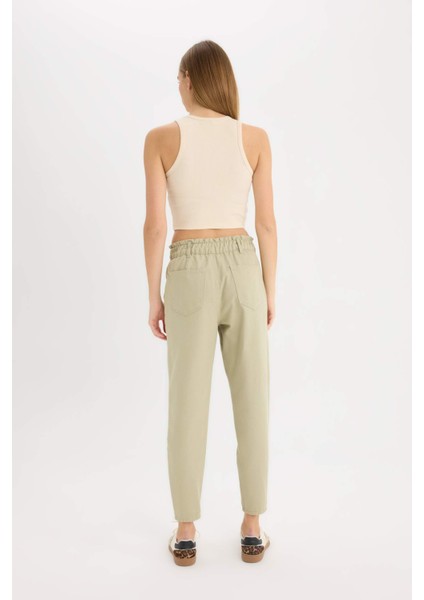 Paperbag Gabardin Kumaş Pantolon Standart Paça Cepli S2790AZ25SP