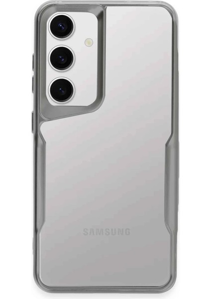 Samsung Galaxy S24 Kılıf Boyi Silikon Kapak - Gümüş - PHN5733-3263