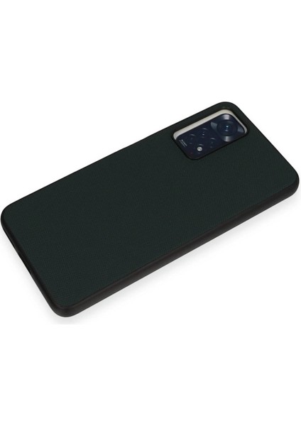 Xiaomi Redmi Note 11 Pro Kılıf Taft Kapak - Koyu Yeşil - PHN6527-6755