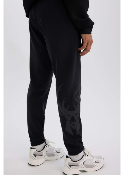 NBA Milwaukee Bucks Kalın Sporcu Jogger Eşofman Altı Beli Bağcıkı Standart Fit Cepli D6702AX25SP
