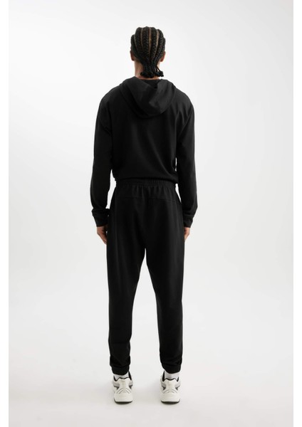Fit Sporcu Jogger Eşofman Altı Standart Fit Beli Paçası Lastikli Cepli D6830AX24AU