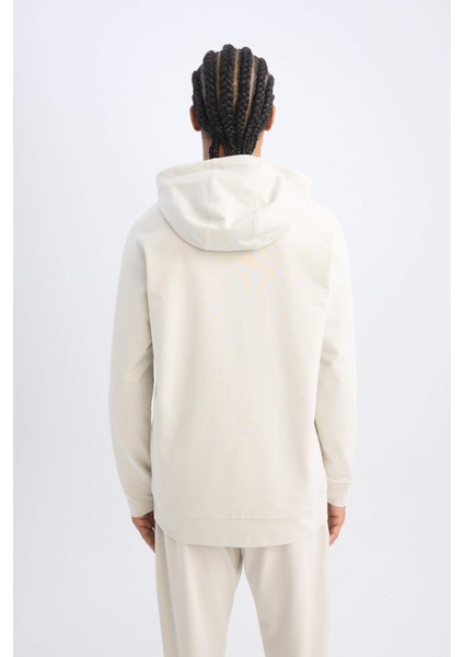 Fit Standart Fit Kapüşonlu Sporcu Sweatshirt D6827AX24AU