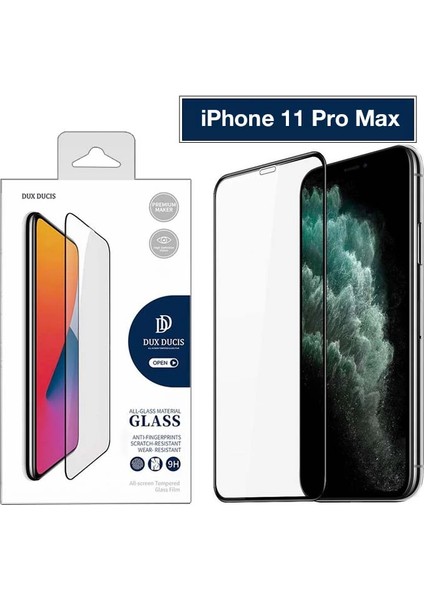 Dux Ducis iPhone 11 Pro Max Tempered Cam Ekran Koruyucu 10D Full KAPLAMA-(1903) - PHN8155-8232