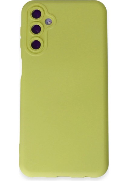 Samsung Galaxy M34 5g Kılıf Nano Içi Kadife Silikon - Sarı - PHN3994-8441