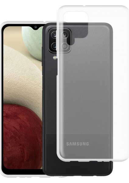 Samsung Galaxy A12 Kılıf Lüx Şeffaf Silikon - PHN1557-9623