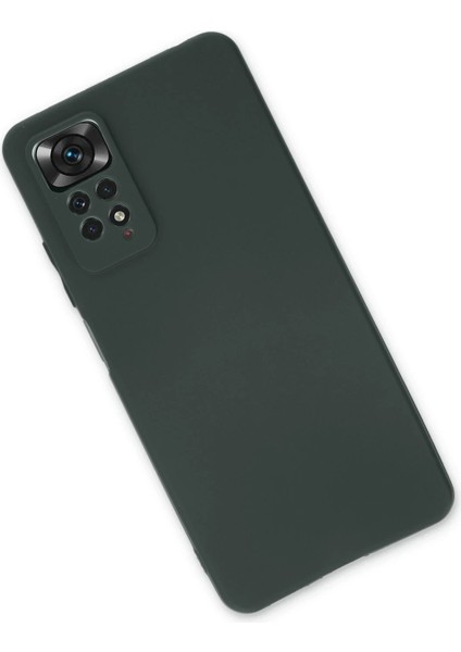 Xiaomi Redmi Note 11 Pro Kılıf First Silikon - Koyu Yeşil - PHN8447-9279