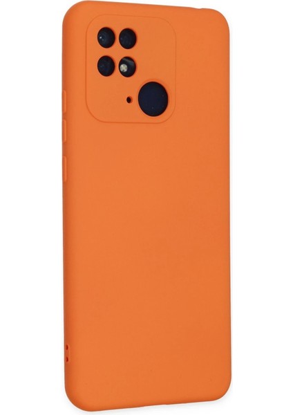 Xiaomi Redmi 10C Kılıf Nano Içi Kadife Silikon - Turuncu - PHN9076-1037