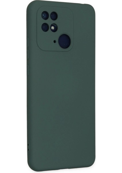Xiaomi Redmi 10C Kılıf Nano Içi Kadife Silikon - Koyu Yeşil - PHN8949-4894 modelleri