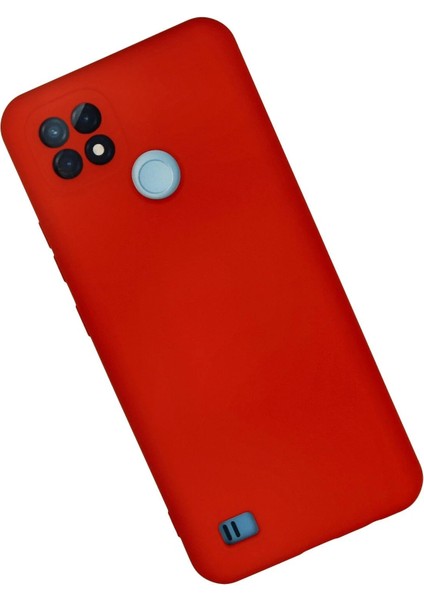 Realme C21 Kılıf Nano Içi Kadife Silikon - Kırmızı - PHN6282-8646 fiyatları