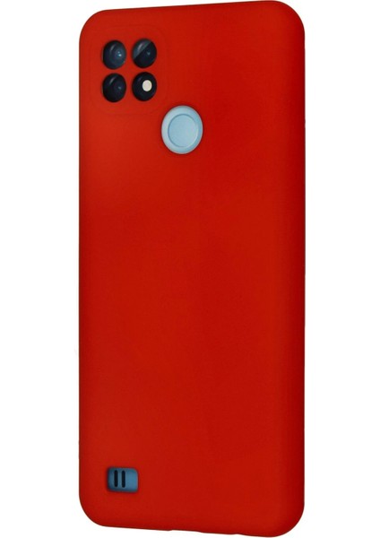 Realme C21 Kılıf Nano Içi Kadife Silikon - Kırmızı - PHN6282-8646 modelleri