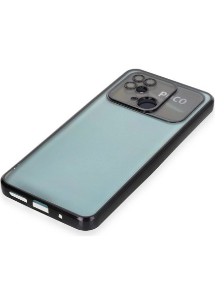 Xiaomi Redmi 10C Kılıf Lensli Silikon - Siyah - PHN4253-4712