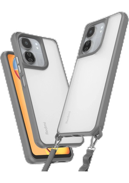 Xiaomi Redmi 13C Kılıf Penta Silikon Kılıf - Titan Gri - PHN2626-3360