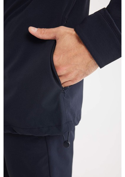 Regular Fit Polo Yaka Çıtçıt Kapamalı Cepli Teknik Gömlek Ceket B7396AX25SP