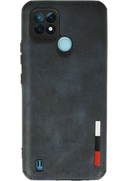 Realme C21 Kılıf Loop Deri Silikon - Lacivert - PHN2715-4322