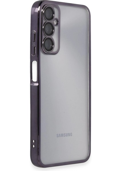 Samsung Galaxy A05S Kılıf Lensli Silikon - Mor - PHN2846-9423