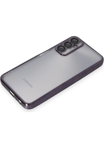 Samsung Galaxy A05S Kılıf Lensli Silikon - Mor - PHN2846-9423