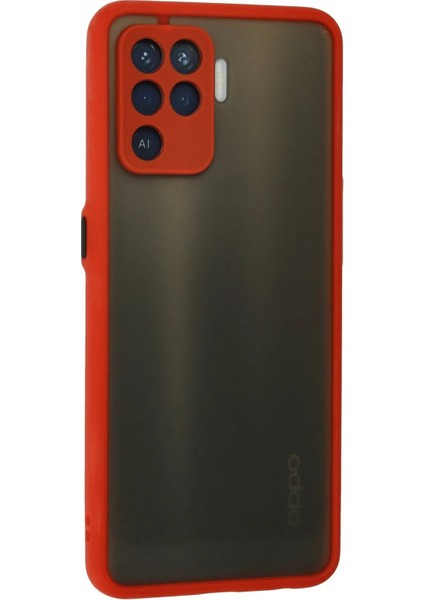 Oppo Reno 5 Lite Kılıf Montreal Silikon Kapak - Kırmızı - PHN6092-5584 modelleri