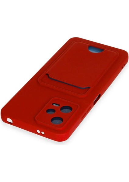 Xiaomi Redmi Note 12 4g Kılıf Kelvin Kartvizitli Silikon - Kırmızı - PHN8914-6167