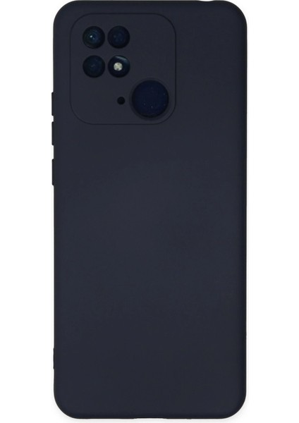 Xiaomi Redmi 10C Kılıf Nano Içi Kadife Silikon - Lacivert - PHN6588-3385