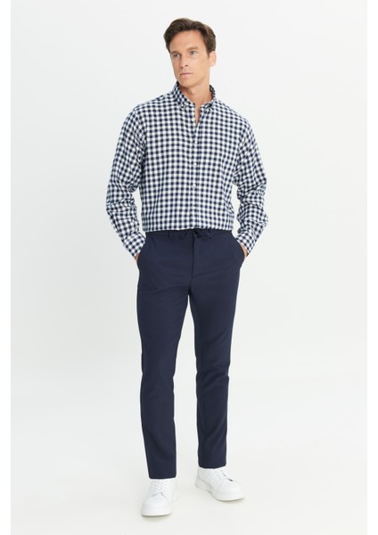 Slim Fit Dar Kesim Beli Bağlamalı Çizgili Yan Cepli Casual Jogger Pantolon modelleri