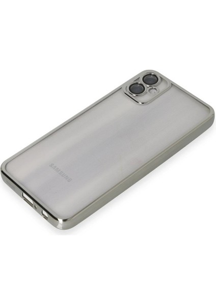 Samsung Galaxy A05 Kılıf Lensli Silikon - Gümüş - PHN9758-3283