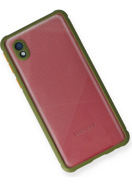 Samsung Galaxy A01 Core Kılıf Miami Şeffaf Silikon - Yeşil - PHN6233-9821