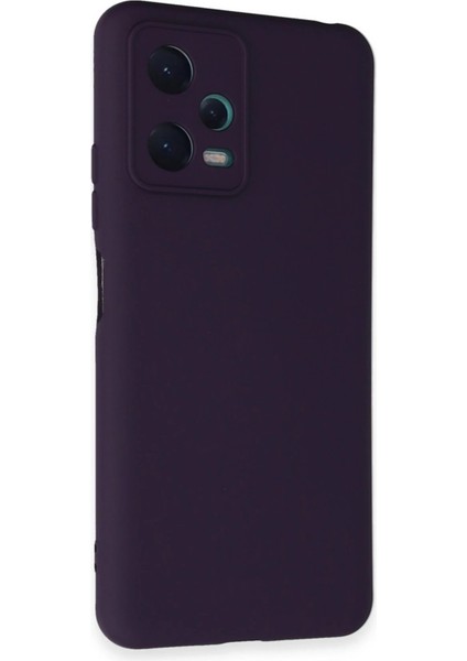 Xiaomi Redmi Note 12 5g Kılıf Nano Içi Kadife Silikon - Mor - PHN1945-1779