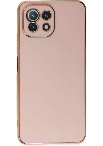 Xiaomi Mi 11 Lite Kılıf Volet Silikon - Pembe - PHN9501-6463