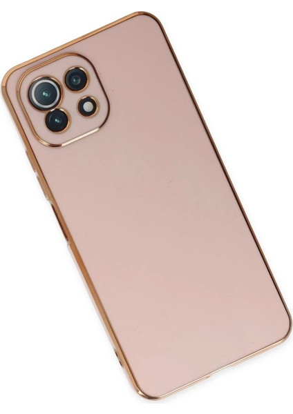 Xiaomi Mi 11 Lite Kılıf Volet Silikon - Pembe - PHN9501-6463