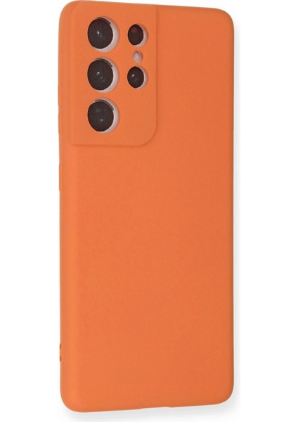 Samsung Galaxy S21 Ultra Kılıf Nano Içi Kadife Silikon - Turuncu - PHN8280-6001 fiyatları