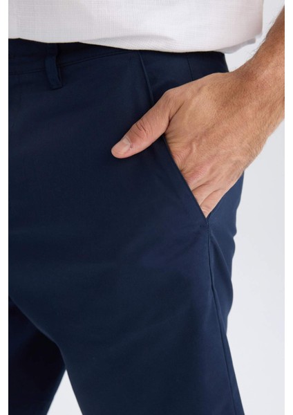 %100 Pamuk Regular Fit Gabardin Bermuda Şort C7684AX25SP