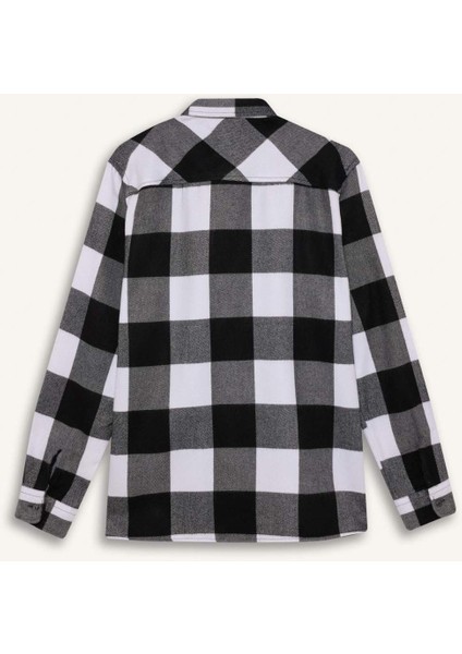 Regular Fit Polo Yaka Pamuklu Uzun Kollu Gömlek D7558AX24AU