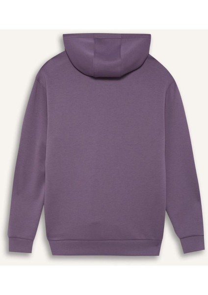 DeFacto Fit Standart Fit Kapüşonlu Skuba Dalgıç Kumaş Sporcu Sweatshirt D7364AX25SP
