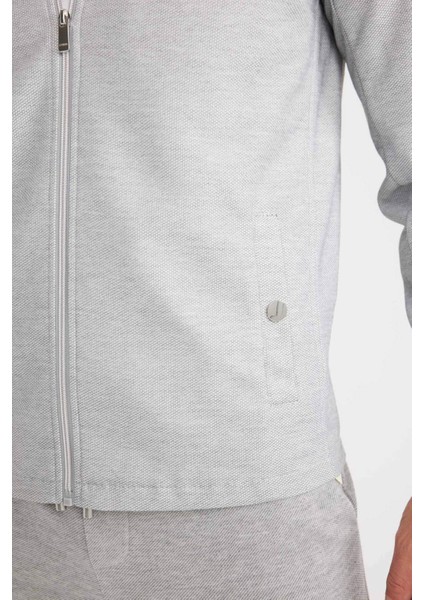 Slim Fit Dar Kesim Dik Yaka Fermuarlı Mont D7534AX25SP