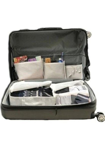 Özel Bavul Içi Düzenleyici Valiz Organizer 6 Lı Set - Çizgili Fırsat!!! modelleri