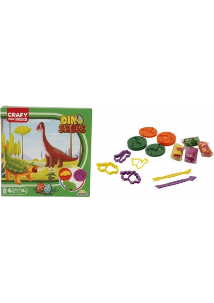Özel S01004734 Oyun Hamur Set Kçk Di̇no 14 Prç -Sun Fırsat!!!