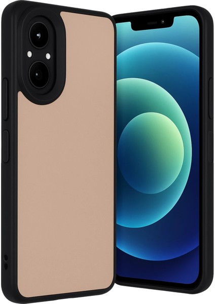 Realme 12 Lite Kılıf Aras Deri Kapak - Pudra Nrmsa