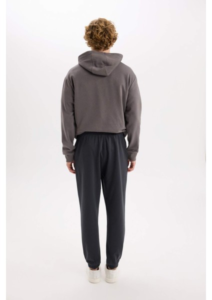 Regular Fit Eşofman Altı Cepli Basic Düz Beli Bağcıklı Lastikli Paça D4416AX25SP